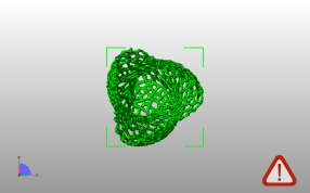 泰森多边形旋转花瓶俯视图