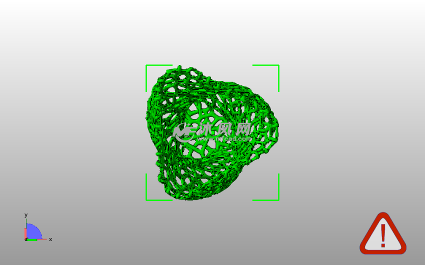 泰森多边形旋转花瓶俯视图