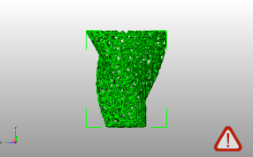 泰森多边形旋转花瓶主视图