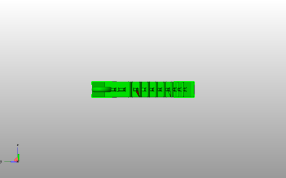 小鳄鱼钥匙链左视图