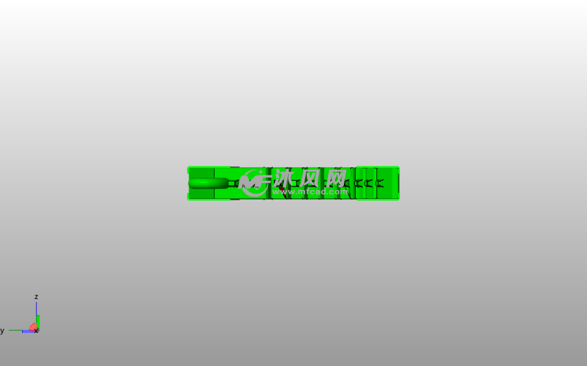 小鳄鱼钥匙链左视图