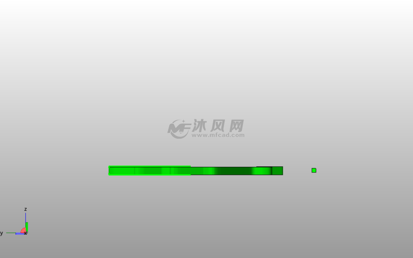 小枫叶书签侧视图