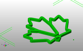 小枫叶书签斜视图