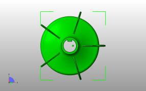 压缩机风扇俯视图