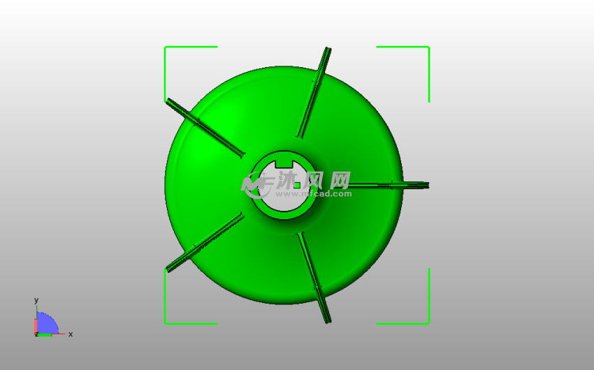 压缩机风扇俯视图