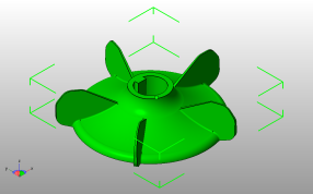 压缩机风扇斜视图