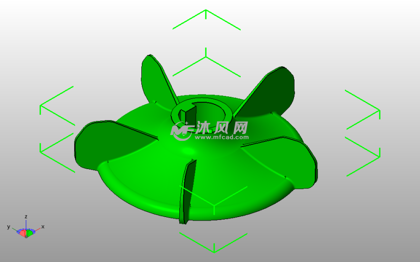 压缩机风扇斜视图