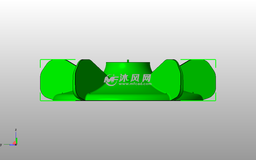 压缩机风扇侧视图