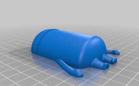 小黄人stl模型后背