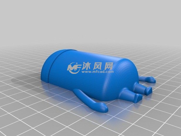 小黄人stl模型后背