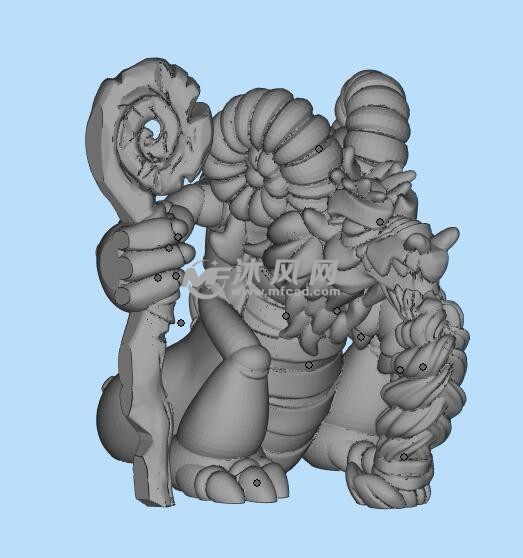 龙人形三维模型