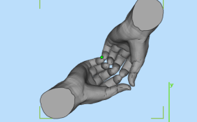 爱心手势三维参考图