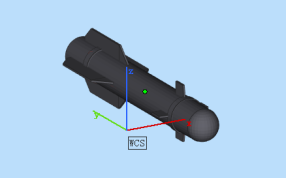 海尔法机载反坦克导弹侧视图