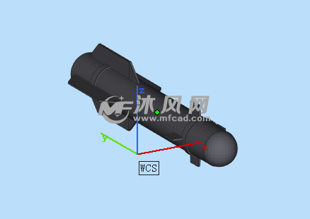 海尔法机载反坦克导弹侧视图