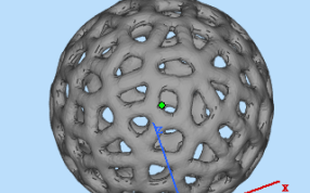 镂空多边形玩具球侧面图