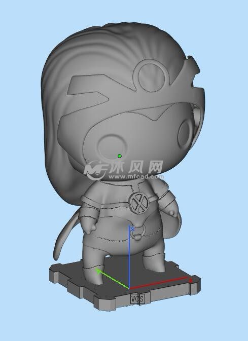 暴风女三维模型