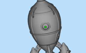 复古火箭设计图 