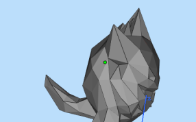 多边形耿鬼小精灵侧视图