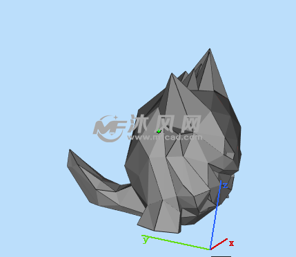 多边形耿鬼小精灵侧视图