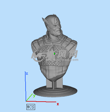 美国队长半身雕像 