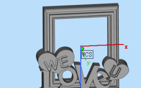 我们爱你相框模型