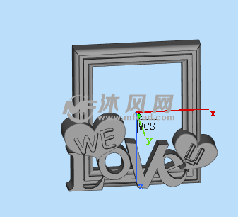 我们爱你相框模型