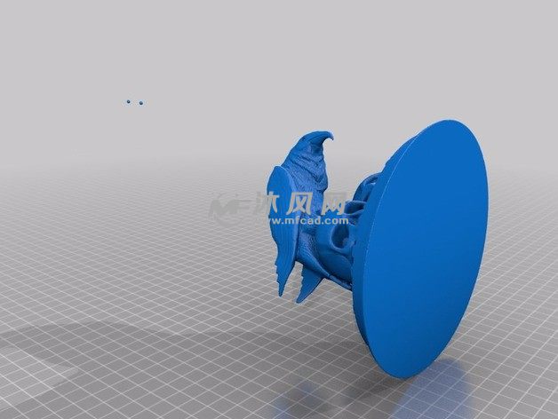 站在头骨的秃鹫侧视图