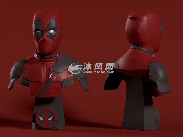 死侍半身像效果图