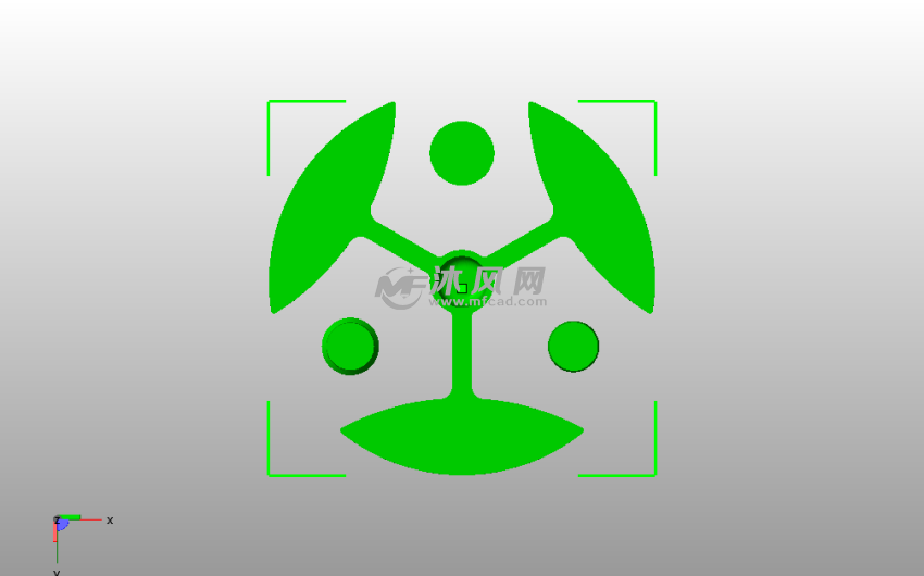 纺丝陀螺底视图