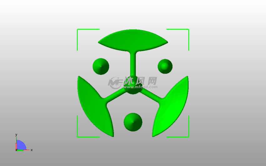 纺丝陀螺俯视图