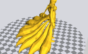 九尾狐妖阿狸侧面视图