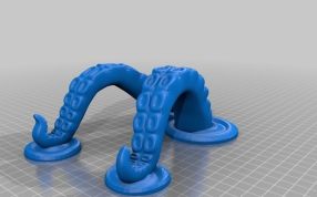 章鱼触手平板支架设计效果图