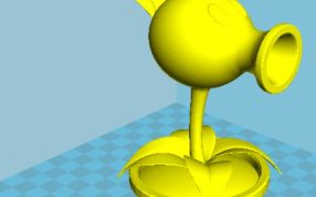 豌豆单射侧面图