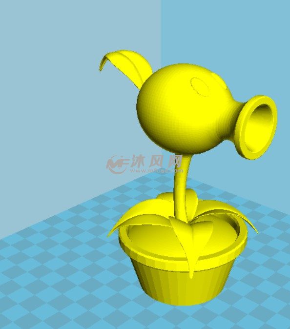 豌豆单射侧面图