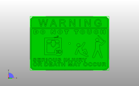 切勿触碰标志主视图