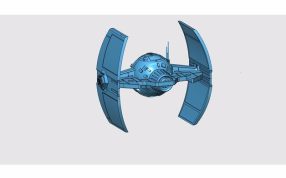 宇宙飞船斜视图