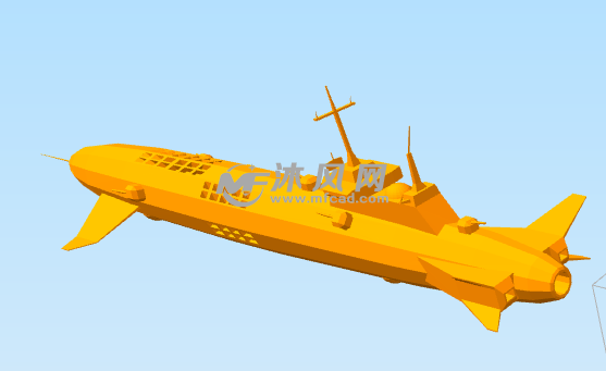 驱逐舰模型整体图