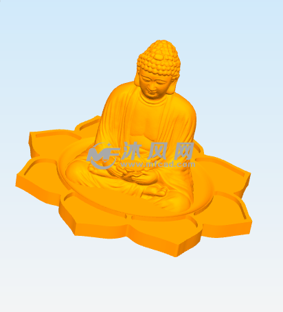 佛祖坐莲整体图