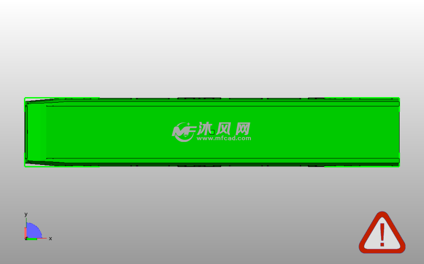 地铁车厢框架俯视图