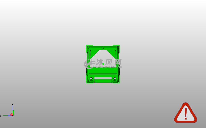 地铁车厢框架主视图