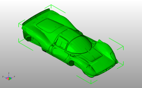 法拉利330 P4无轮胎斜视图