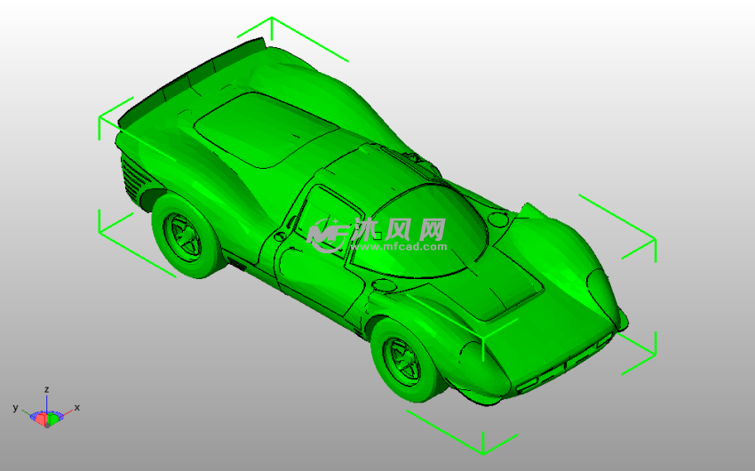 法拉利330 P4整车斜视图