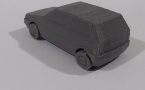 菲亚特UNO-后视图