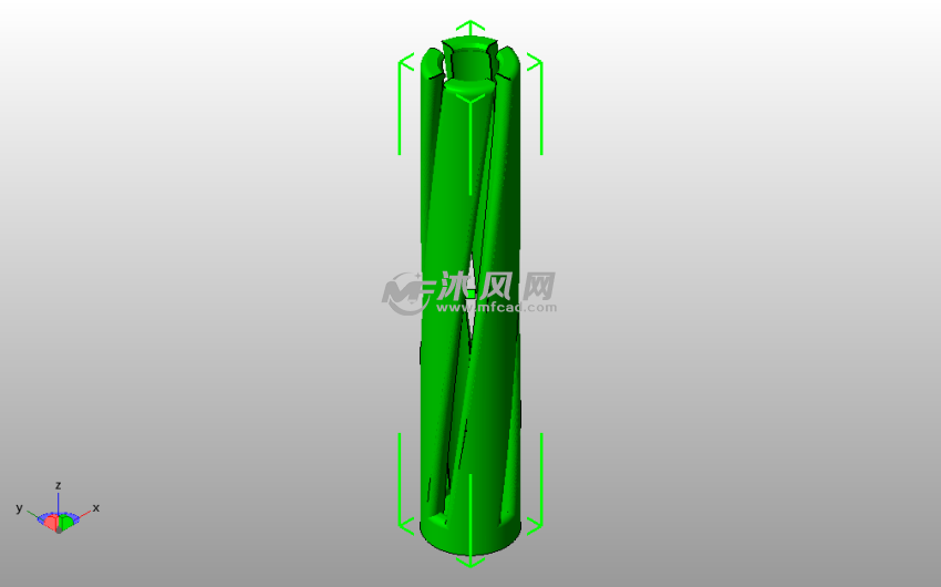 粉笔托架斜视图