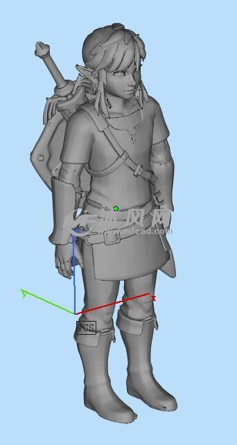 塞尔达林克三维模型