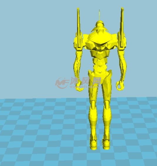 机器人战士后视图