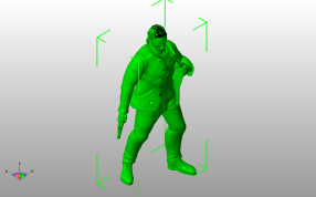 复活漫画人物斜视图