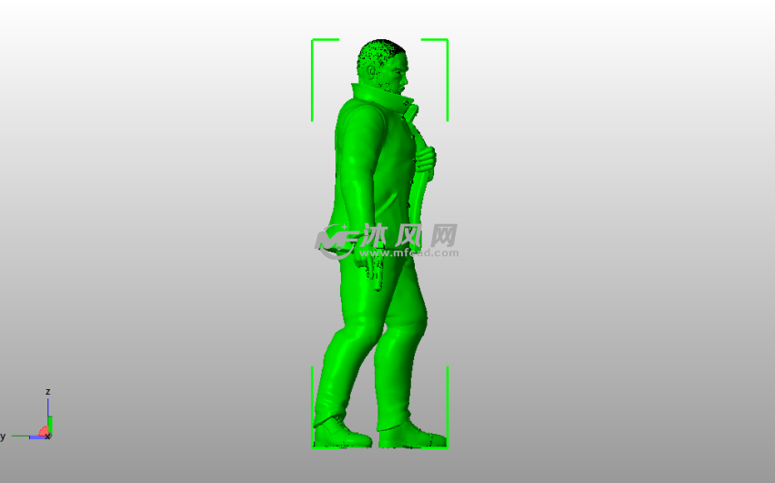 复活漫画人物右侧视图