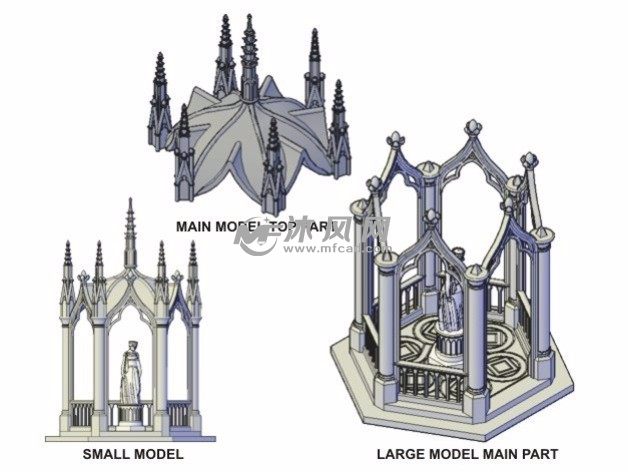 哥特式小亭子设计图