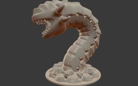 蠕虫怪物设计模型